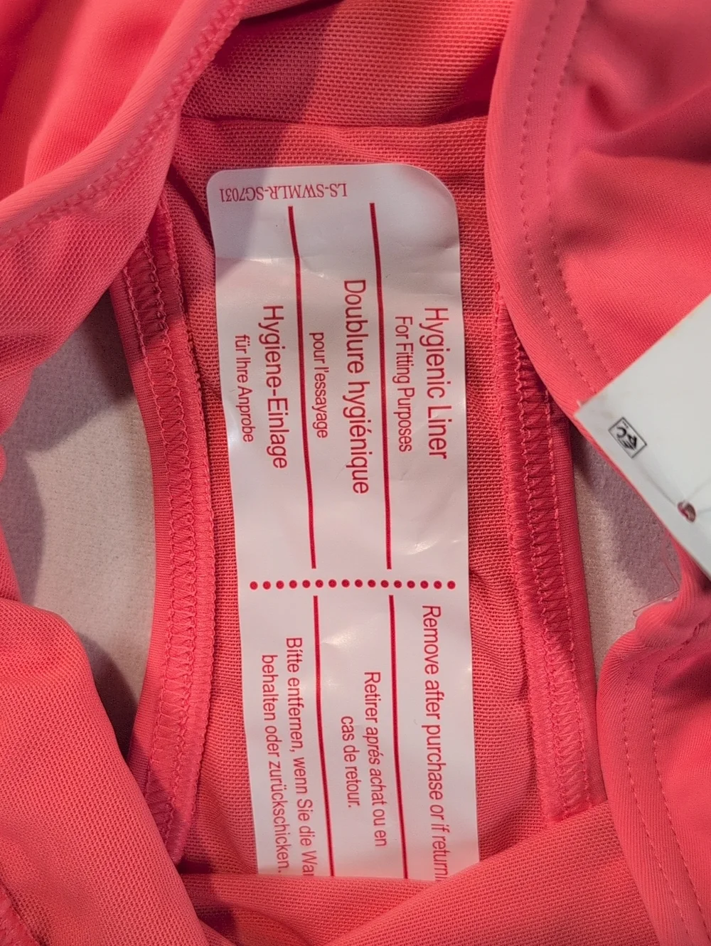 Lands' End Coral Pink High Waist Swim Bottoms Size XS